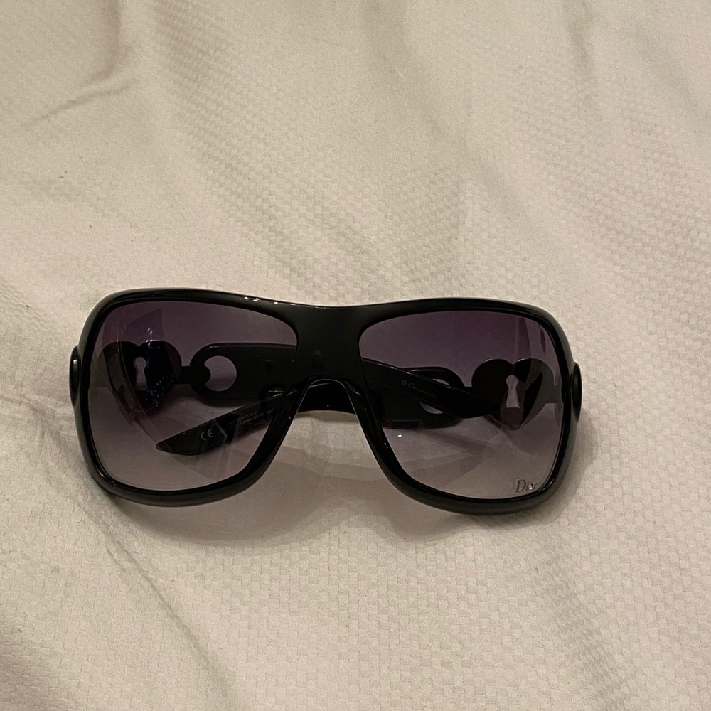 Christian Dior Black Heart Lock Sunglasses D2844